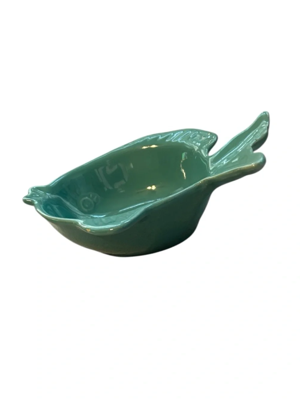 Turquoise Fish-Shaped Serving Dish/Trinket Tray “Summer” Collection